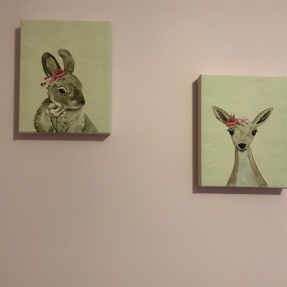 Set of 4 woodland creatures prints